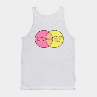 Venn Diagram Teenager Old-age-poverty vs. Consequences of climate change Tank Top